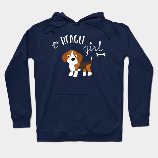 Beagle Girl Hoodie by katelein